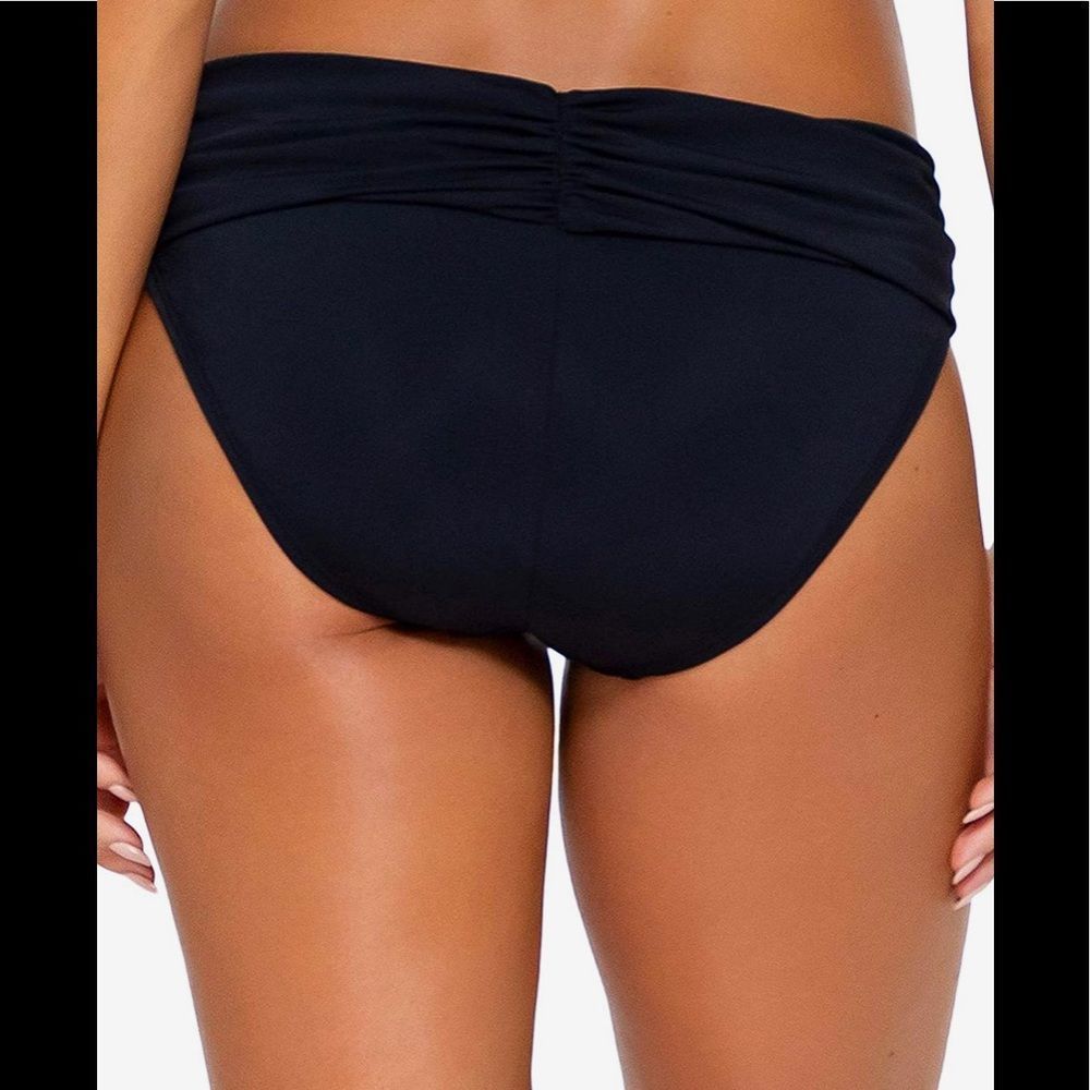 Sunsets Unforgettable Bottoms Black Sz 14 Bikini Bottoms - Picture 2 of 5
